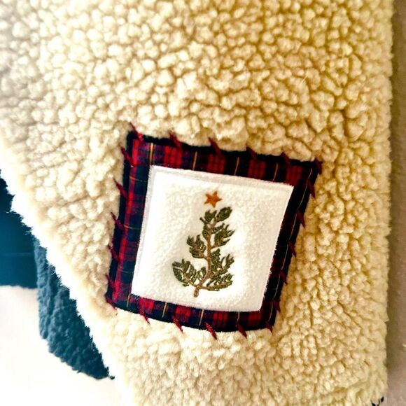 CROFT & BARROW C& B SPORT PRIMITIVE HOLIDAY CHRISTMAS SHERPA PULLOVER SIZE 1X - Picture 6 of 9